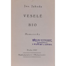 Josef Jahoda - Veselé Bio 